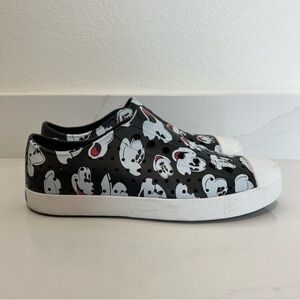 Disney Parks Native Mickey Mouse Unisex Black Slip On Jefferson Shoes Sz M7/W9